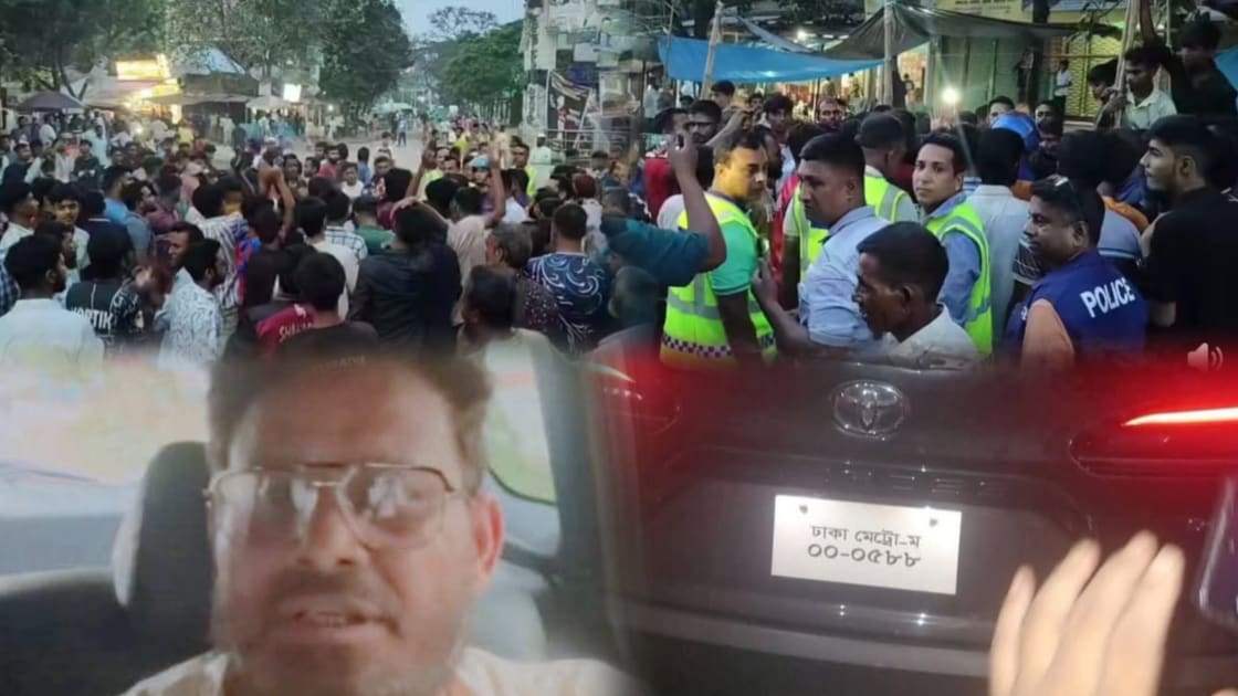 এমপি আইনুল হকের গাড়িতে হামলা : রায়গঞ্জ-সলঙ্গাজুড়ে বিক্ষোভ