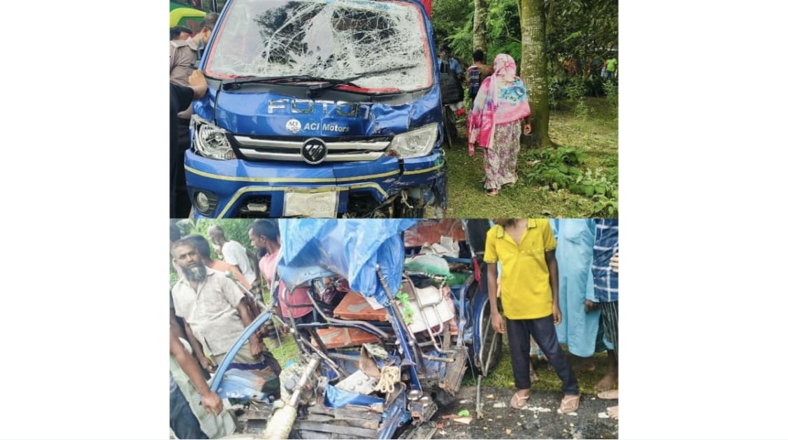 ঠাকুরগাঁও ভূল্লীতে তিন যানবাহনের সংঘর্ষে নিহত ২, আহত ৪