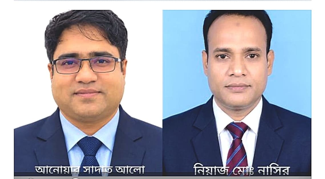 বগুড়ায় ব্যাংকারস এসোসিয়েশনের নেতৃত্বে আনোয়ার সাদাত-নিয়াজ নাসির
