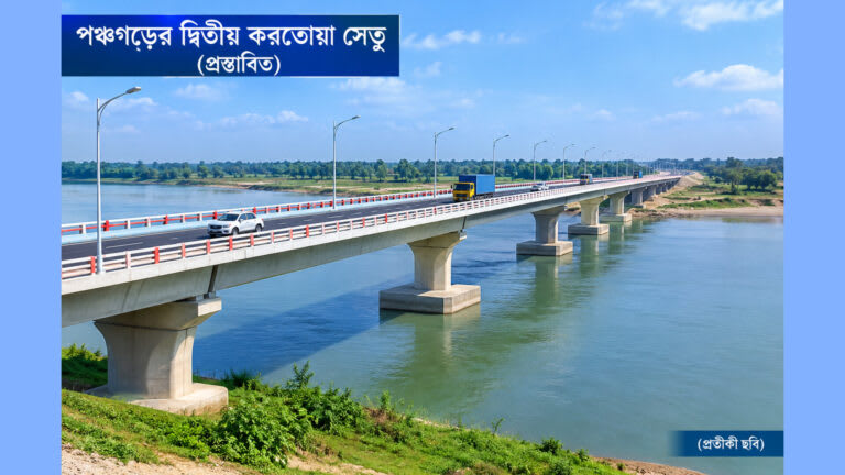 ২০৩ কোটি ৫২ লাখ টাকায় পঞ্চগড়ে নির্মাণ হবে দ্বিতীয় করতোয়া সেতু