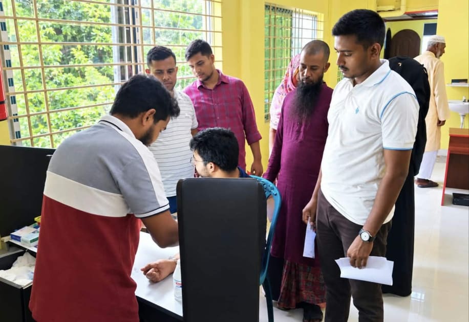 ভাঙ্গুড়ায় বিনামূল্যে মেডিকেল ক্যাম্প অনুষ্ঠিত