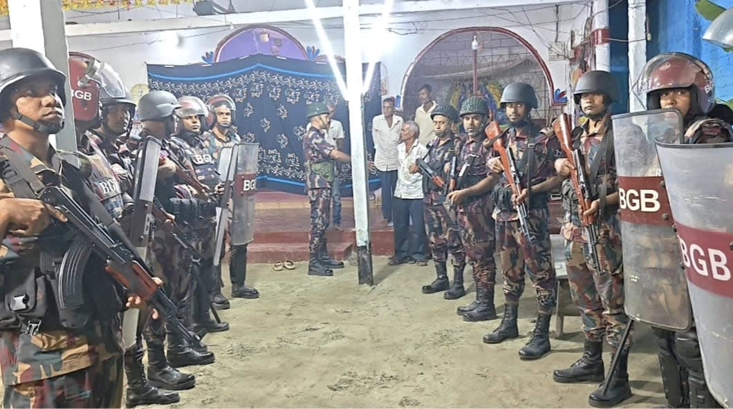 কুড়িগ্রামে দুর্গাপূজাকে ঘিরে বিজিবির বিশেষ নজরদারি