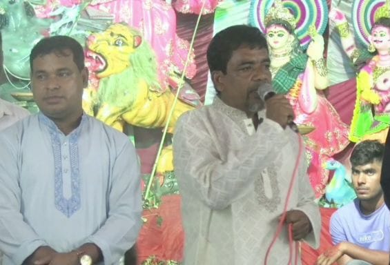 কুড়িগ্রামে দুর্গাপূজায় মণ্ডপ পরিদর্শন ও শুভেচ্ছা বিনিময়